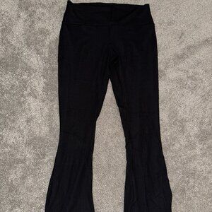 Lululemon Black Ribbed Flare Pant Size 14 High Rise
